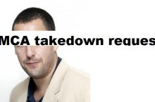 A DMCA takedown request to the recently released Adam Sandler film “Pixels.”